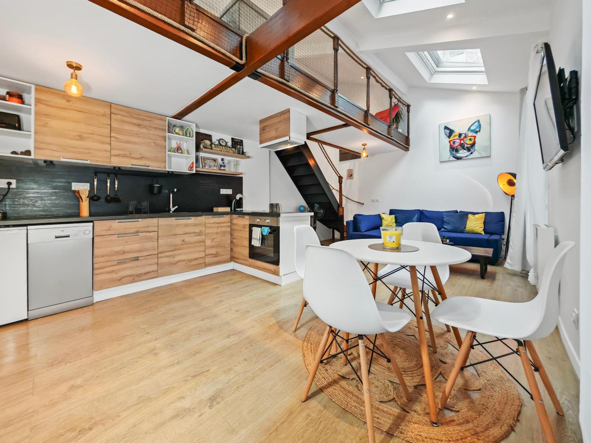 Loft Duplex A 2 Min De Paris - Parking Gratuit Leilighet Le Pré-Saint-Gervais Eksteriør bilde